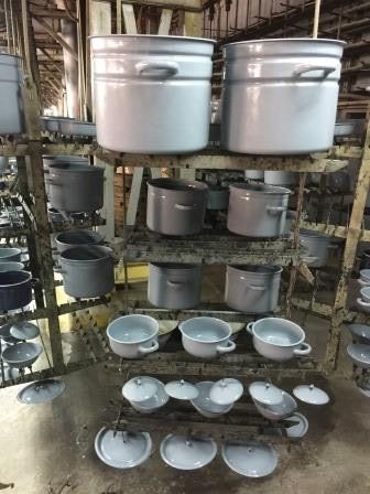 Troubleshooting holloware enameling processes