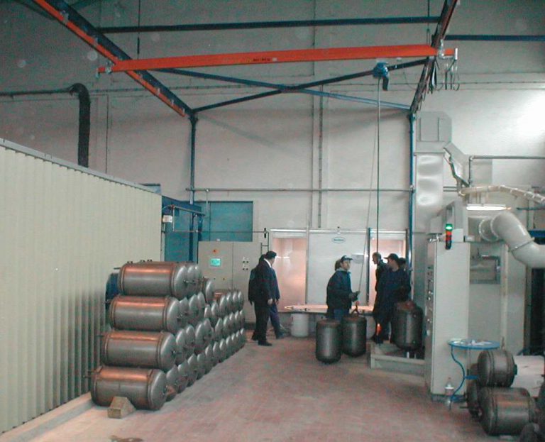 Offline powder enameling plant for boilers Offline powder enameling plant for boilers