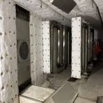 Renovated hot zone of gas fired enameling furnace.