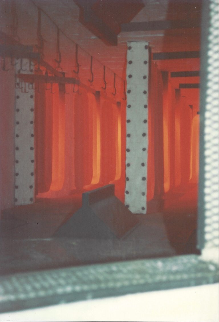 Gas fired enameling furnace Gas fired enameling furnace