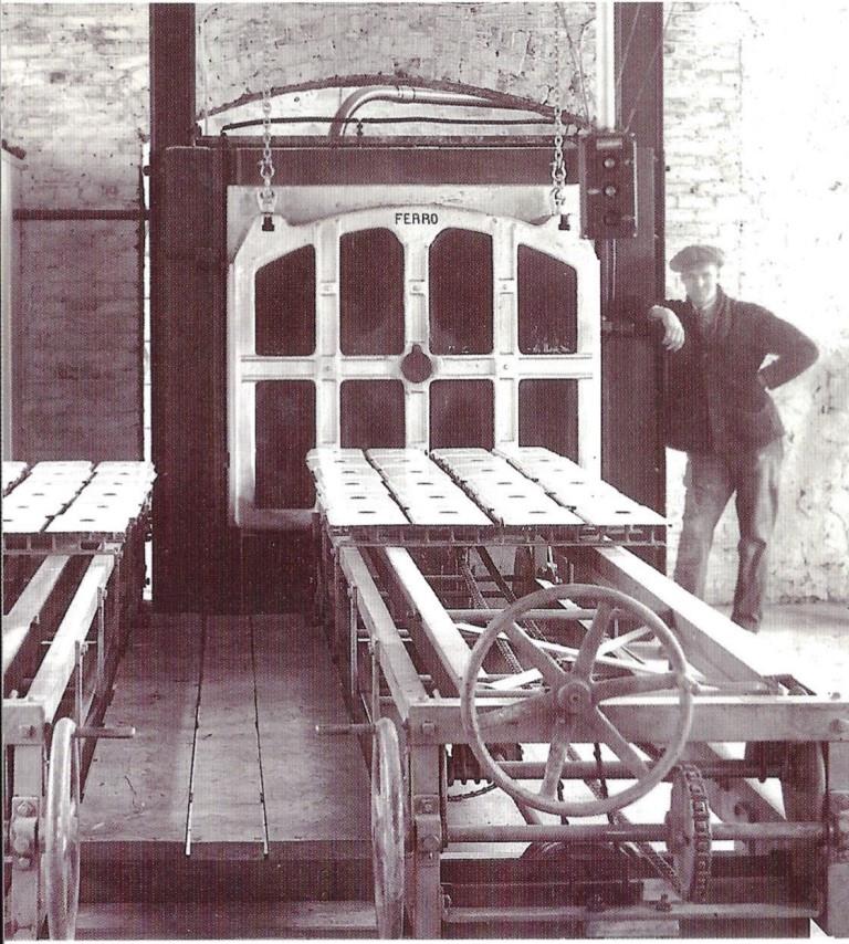 Box type enameling furnace made by Ferro coporation