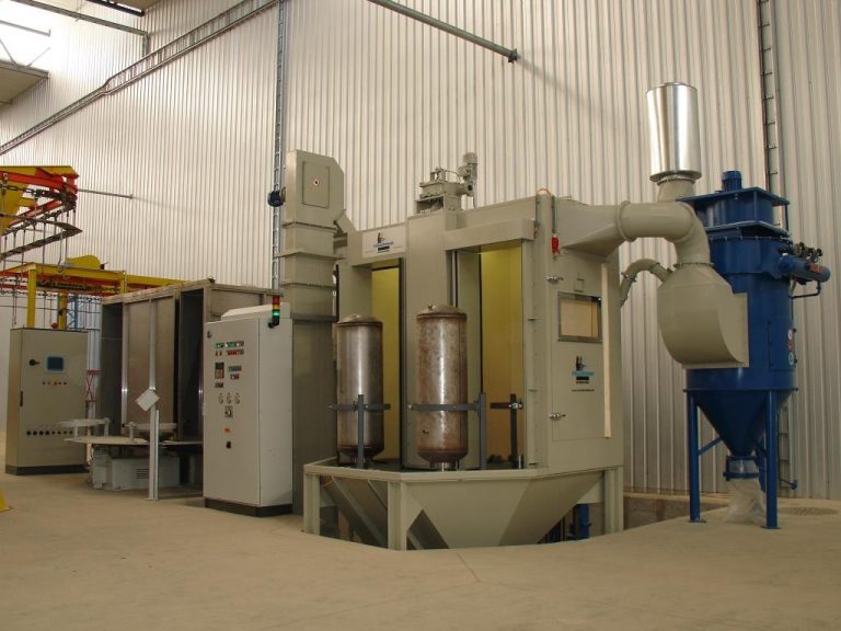 Powder enameling plant for water heaters Powder enameling plant for water heaters