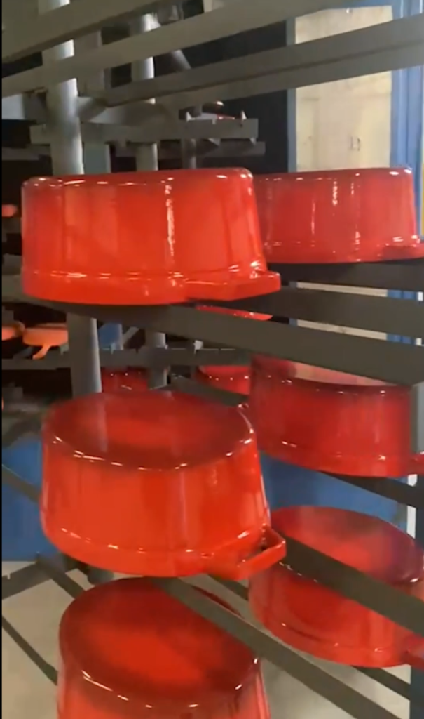 Second hand enameling plant for cast iron cookware