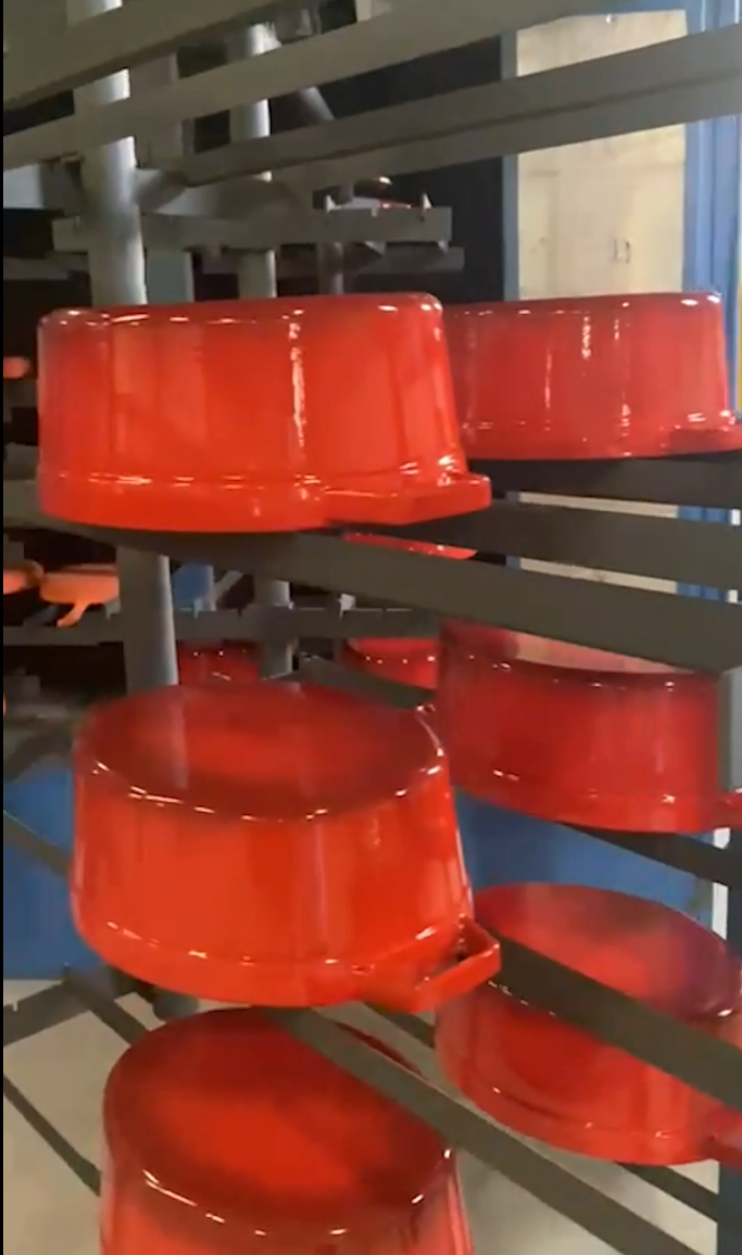 Second hand enameling plant for cast iron cookware