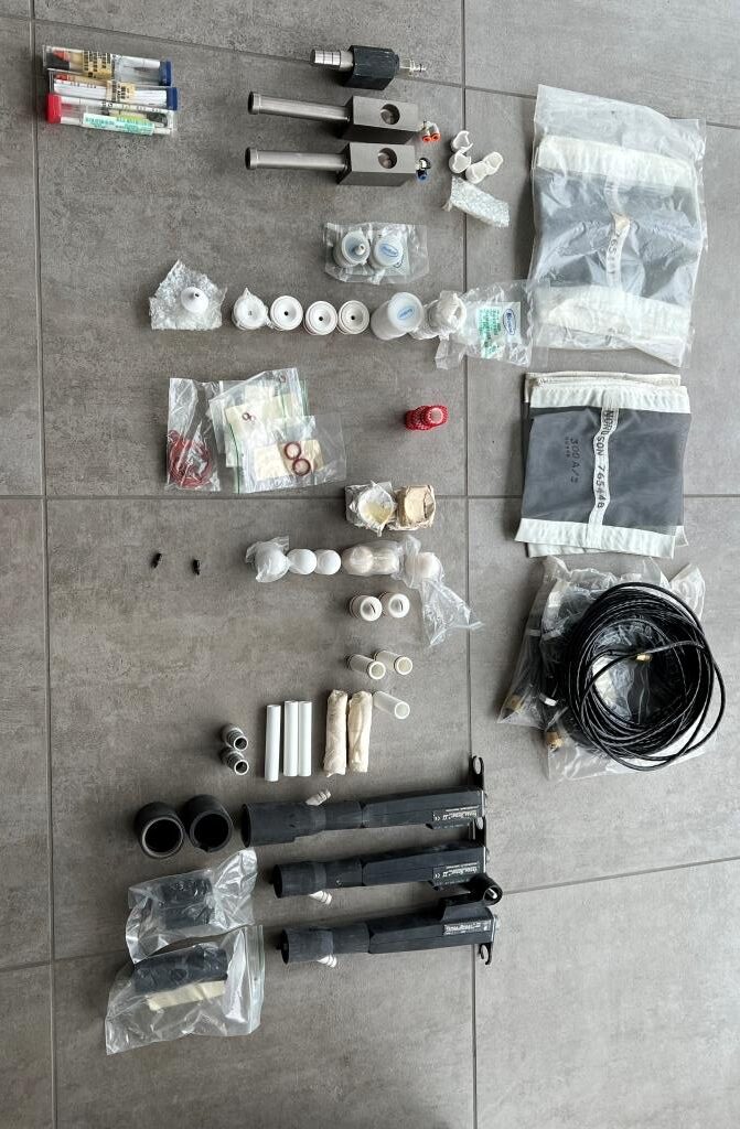 Various components for Nordson powder enamel coating systems